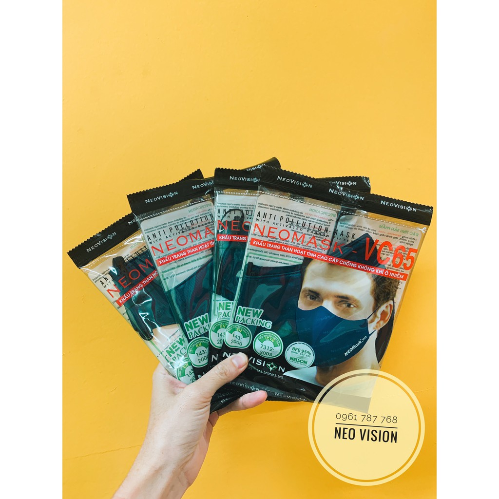 [VC65 QUÀNG TAI CHÍNH HÃNG NEOVISION] KHẨU TRANG CHỐNG BỤI MỊN KHÁNG KHUẨN VC65 | QUÀNG TAI CÓ SẮN LỌC | BigBuy360 - bigbuy360.vn