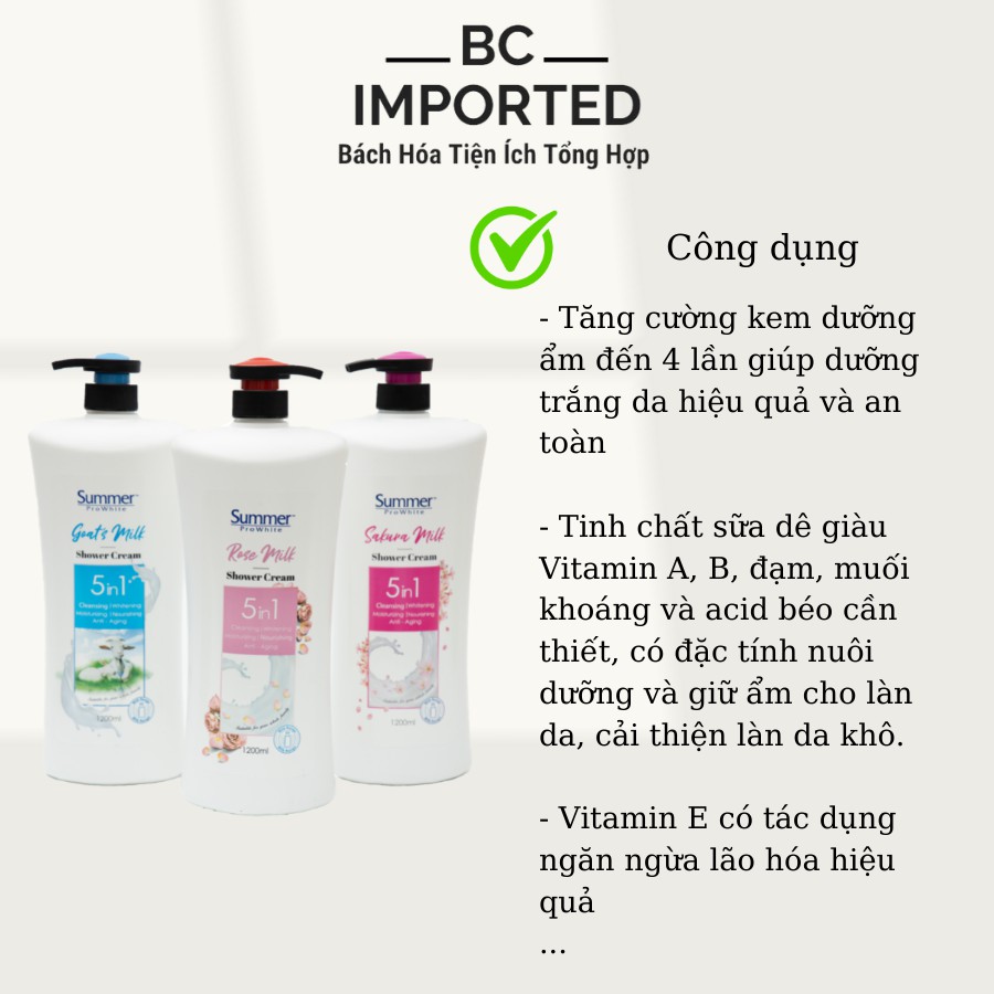 [HÀNG CHÍNH HÃNG] Sữa tắm dê -nhập khẩu MALAYSIA -Cải thiện da khô mùi hương thơm các loài hoa, giữ ẩm cho làn da