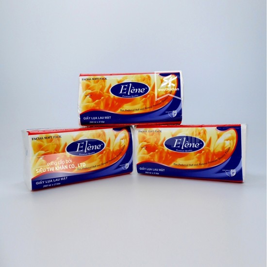 Khăn giấy lụa rút Elène 260 tờ x 2 lớp
