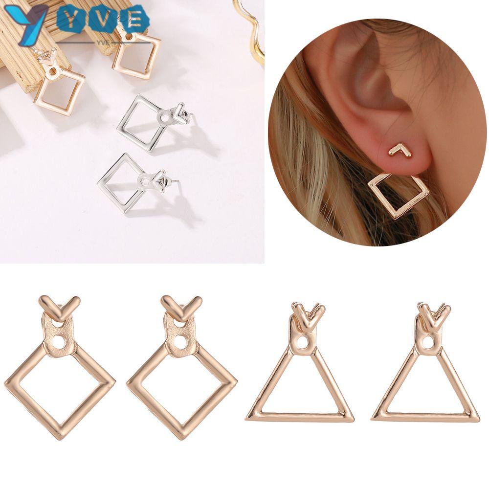 Khuyên tai họa tiết hình học độc đáo yvette Gift cute