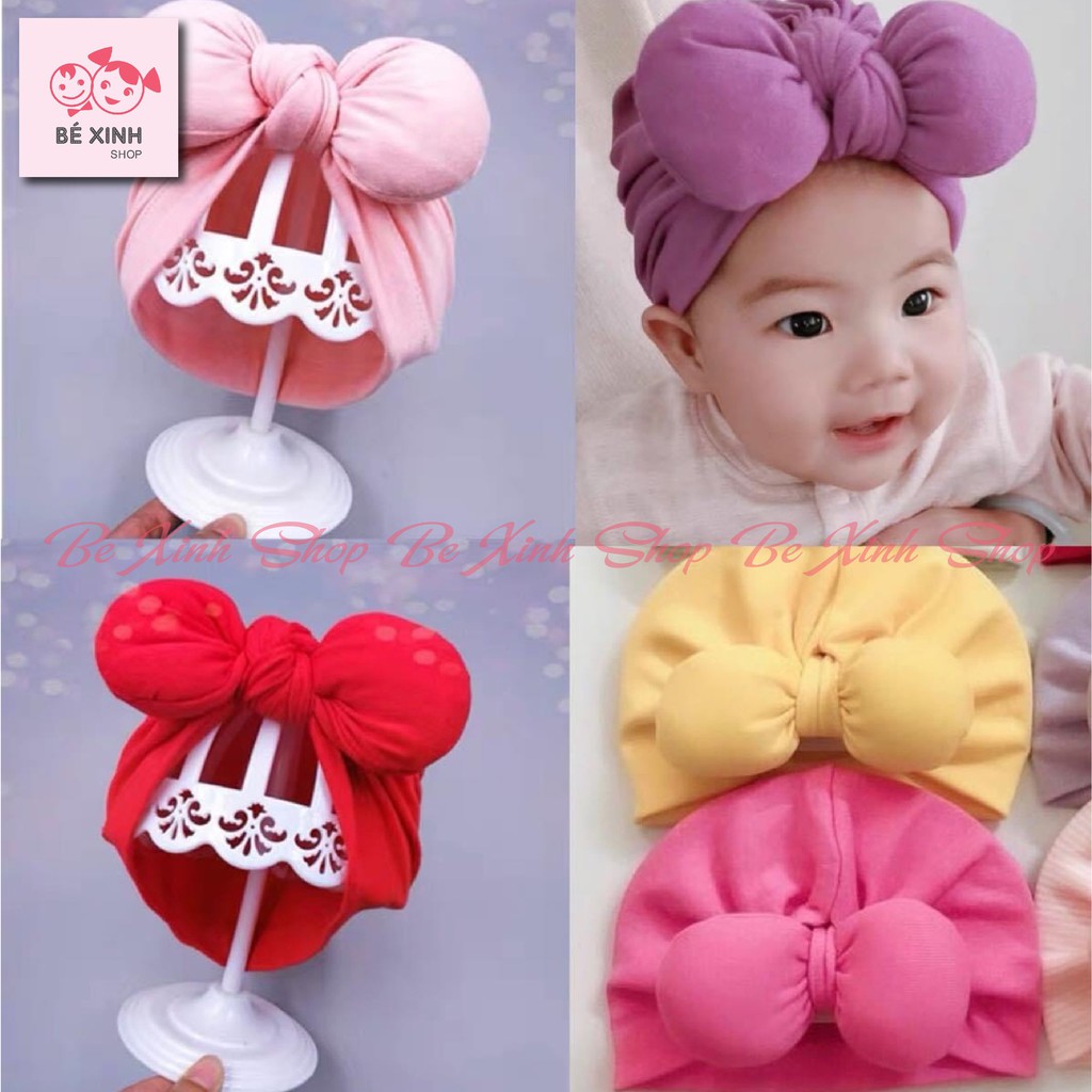 Mũ nón băng đô bờm tóc cho bé gái HÀN QUỐC [Cao cấp] Turban nón sơ sinh mũ vải bờm phụ kiện tóc cho bé gái hàng nhập