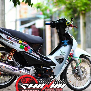 Tem Trùm Wave Alpha Trắng Phối Màu