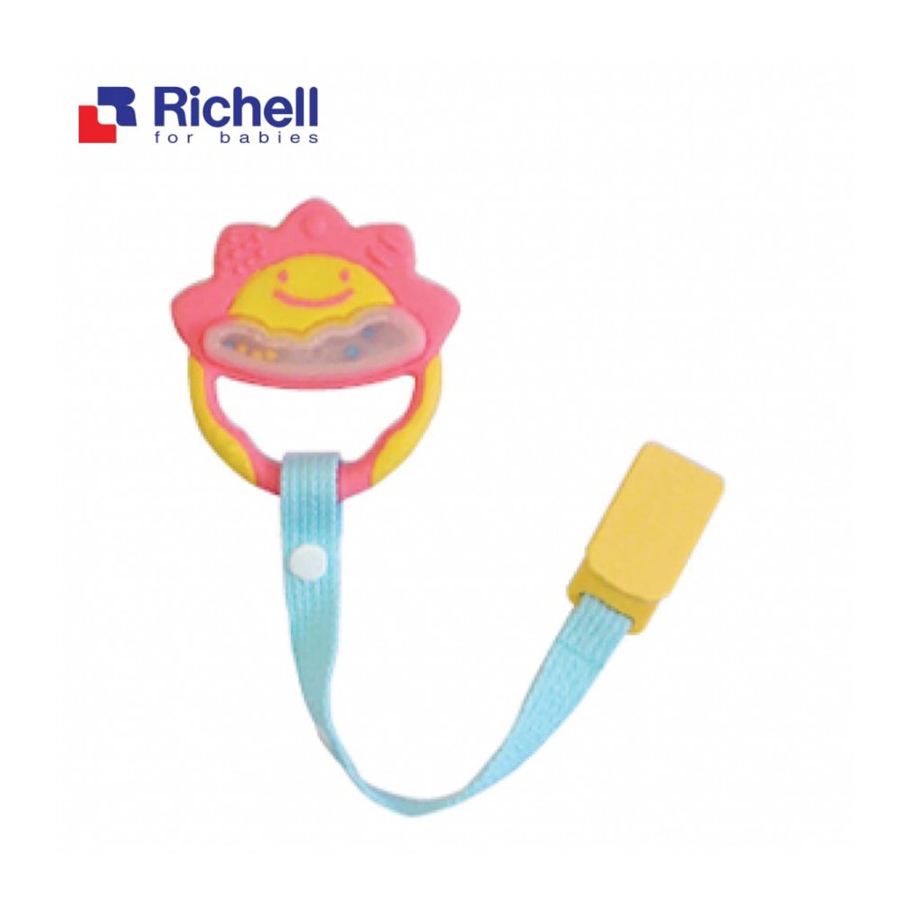 Xúc xắc gặm nướu tròn có dây đeo Richell (có 3 mẫu chọn lựa)