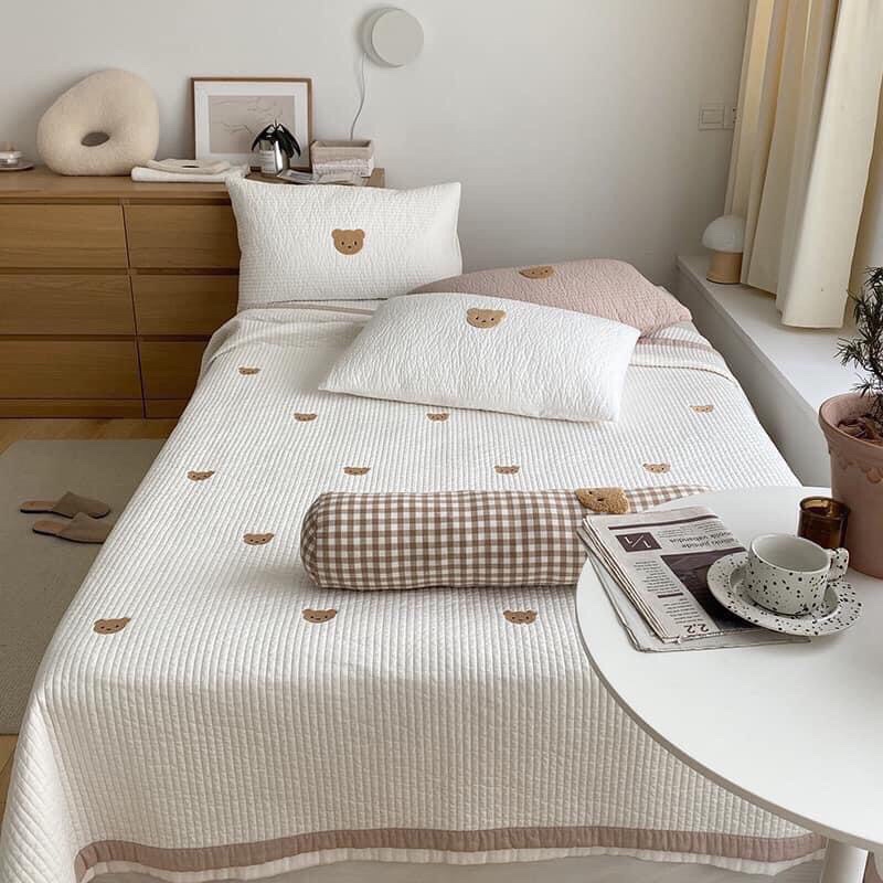 Set ga gối gấu nâu