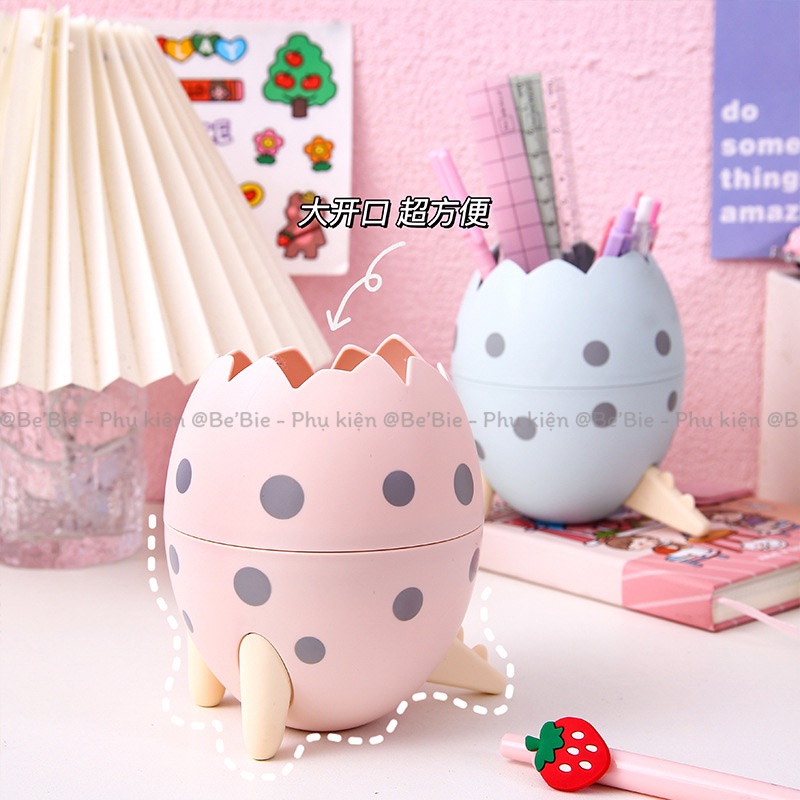 Hộp bút để bàn hình trứng khủng long xinh xắn BeBie - BP416
