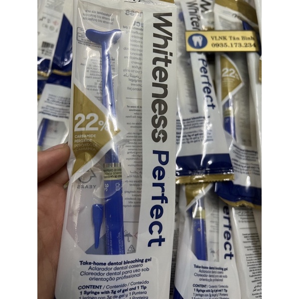 Tẩy trắng răng tại nhà whiteness perfect của Brazil 22% có mặt trên 70 quốc gia