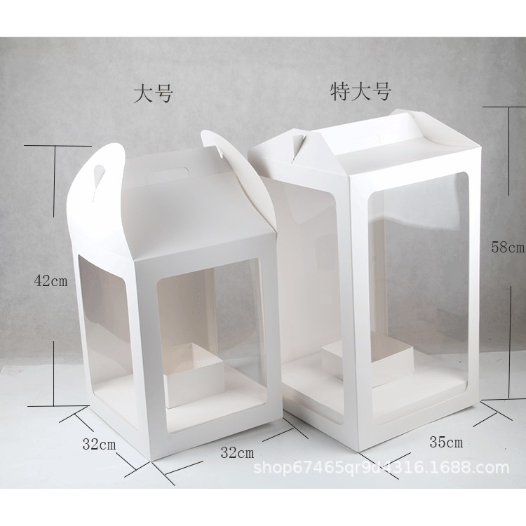 Túi hộp giấy mặt kính đựng hoa | BigBuy360 - bigbuy360.vn