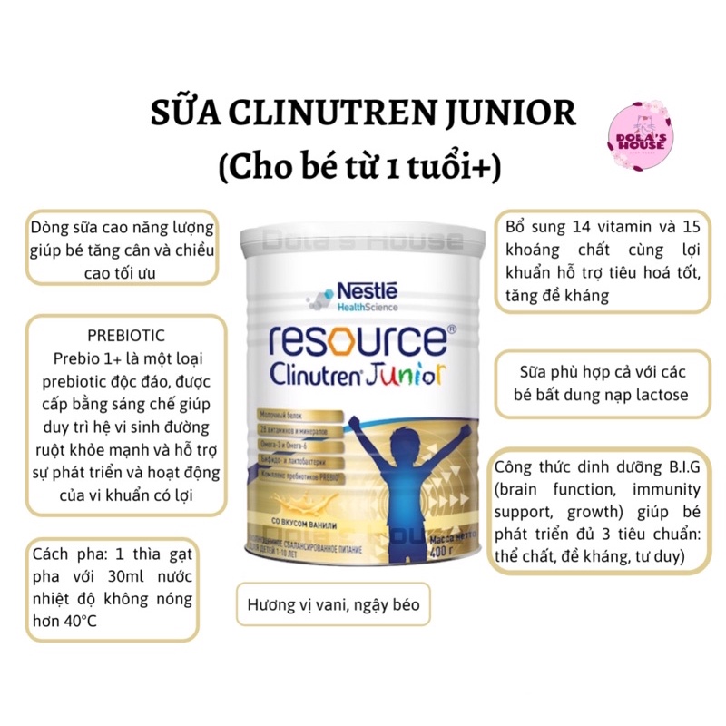 SỮA CLINUTREN JUNIOR 400G