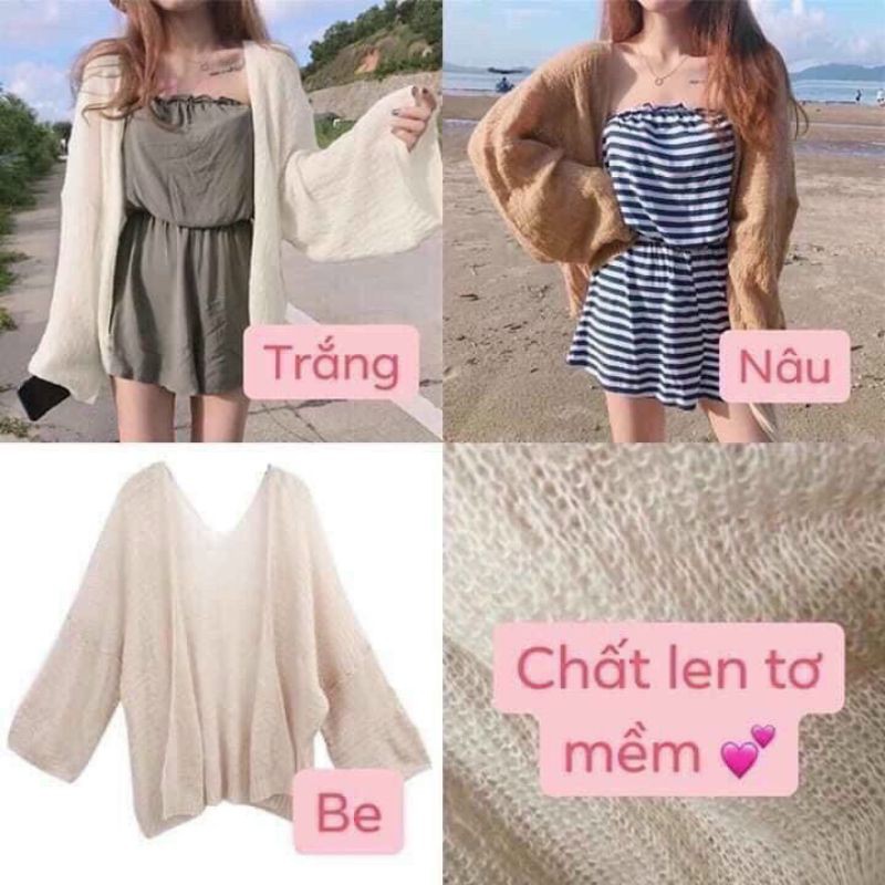 Áo khoác Cardigan nữ lên mỏng, phong cách Hàn Quốc