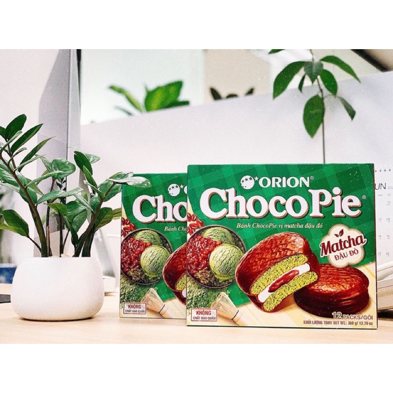Bánh Chocopie vị Đào sakura ,Matcha Đậu Đỏ , Sữa Chua, Bánh Custas