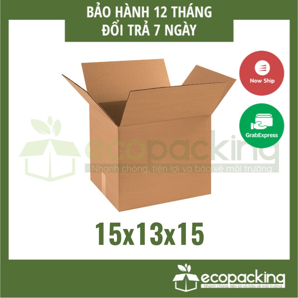 [XẢ KHO] Combo 20 thùng hộp carton 15x13x15 cm đóng gói giao hàng