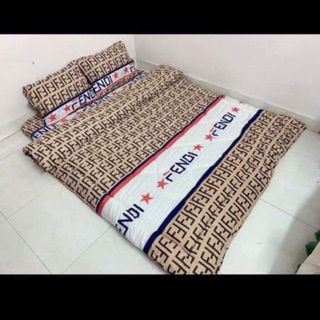 Bộ ga chun m6 kèm đôi vỏ gối