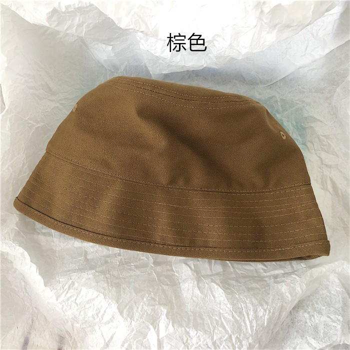 Mũ Bucket Màu Trơn Phong Cách Retro Nhật Bản Chất Lượng Cao