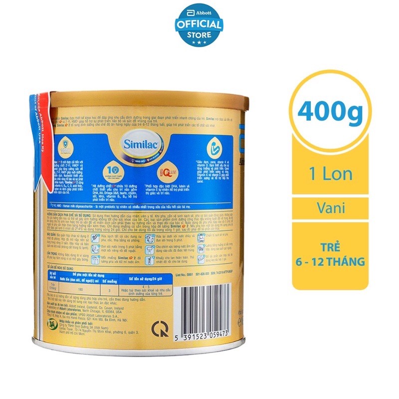 Sữa similac 2 400g