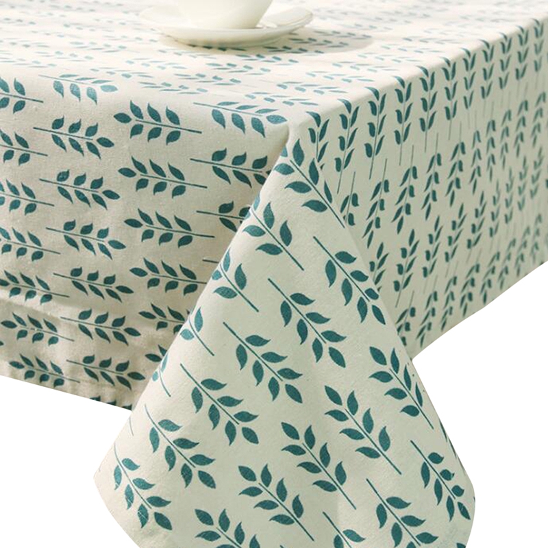 Tafelkleden Groene Wilg Blad Print Party Tafel Cover Multifunctionele Verse Stijl Decoratie