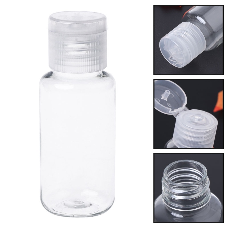 Bình Nhựa Trong Suốt 40ml Có Nắp Lật Đựng Mẫu Thử Tiện Dụng
