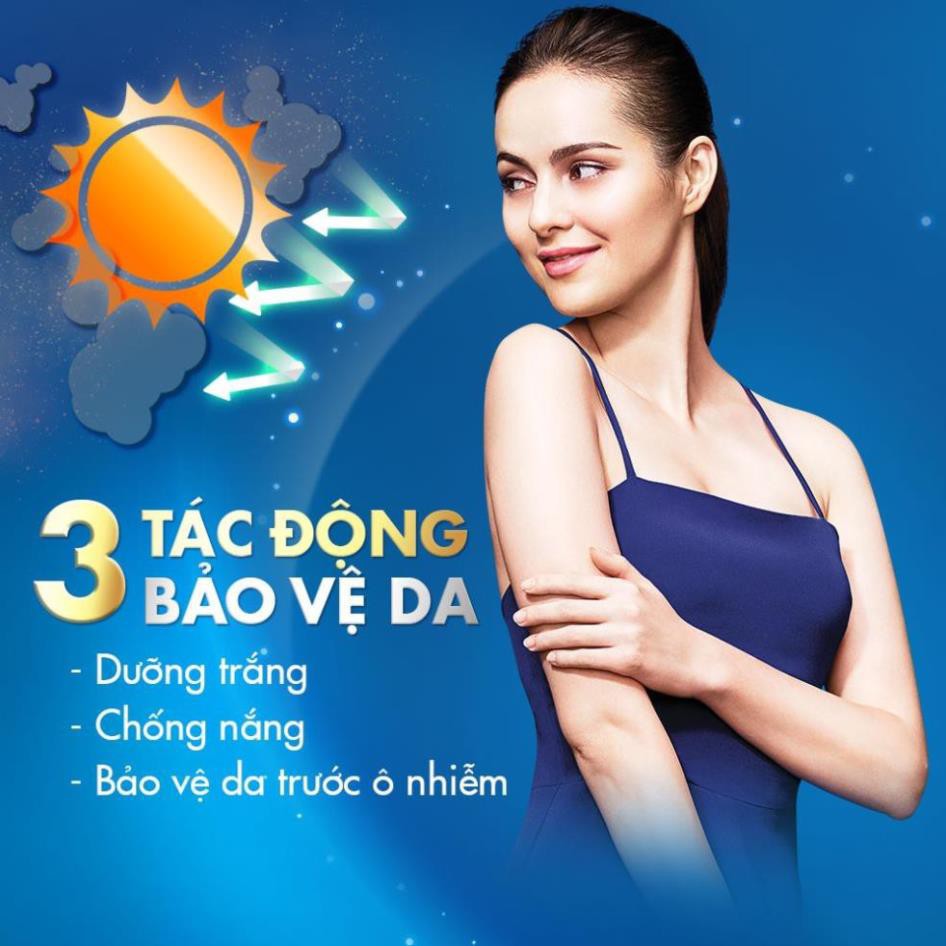 Combo Sữa dưỡng thể chống nắng Vaseline SPF 24 (Ngày) 200ml và chống lão hóa Vaseline Perfect 10 (Đêm) 200ml