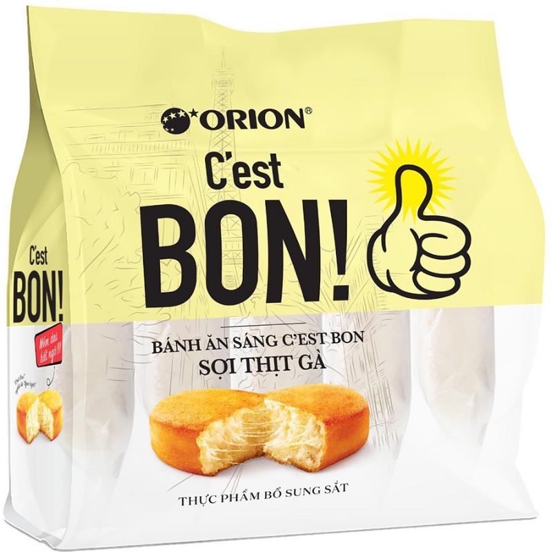 Bánh ăn sáng C'est Bon Sợi Thịt Gà 255g