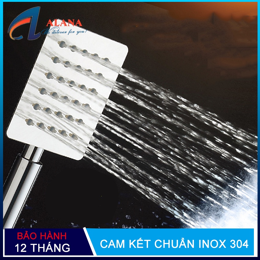 Bát sen vuông, vòi hoa sen inox 304