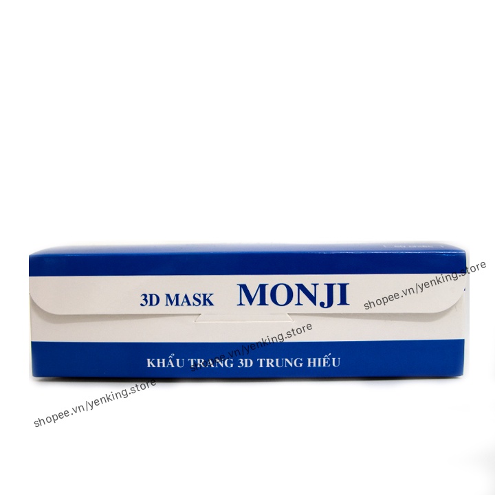 Khẩu trang 3D Mask Monji công nghệ dập Nhật Bản hộp 50 cái