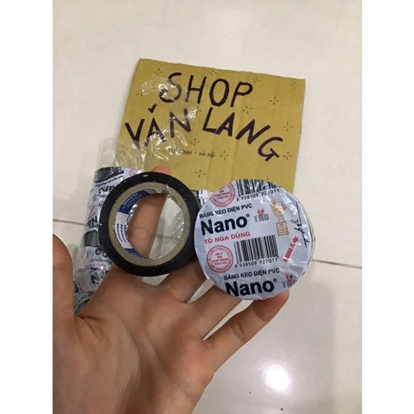 Băng dính điện Nano đen bản 1,7cm - loại tốt