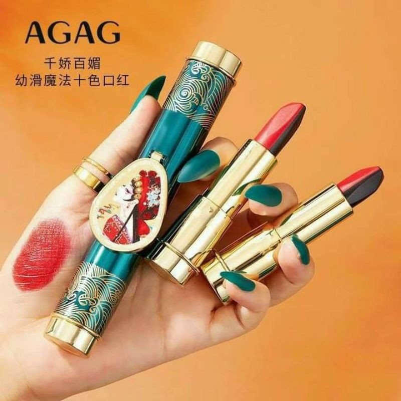 💮 SON THẠCH AGAG TIỂU THƯ 10 MÀU MA THUẬT KÈM GƯƠNG NỘI ĐỊA TRUNG SIÊU HOT 💮💮