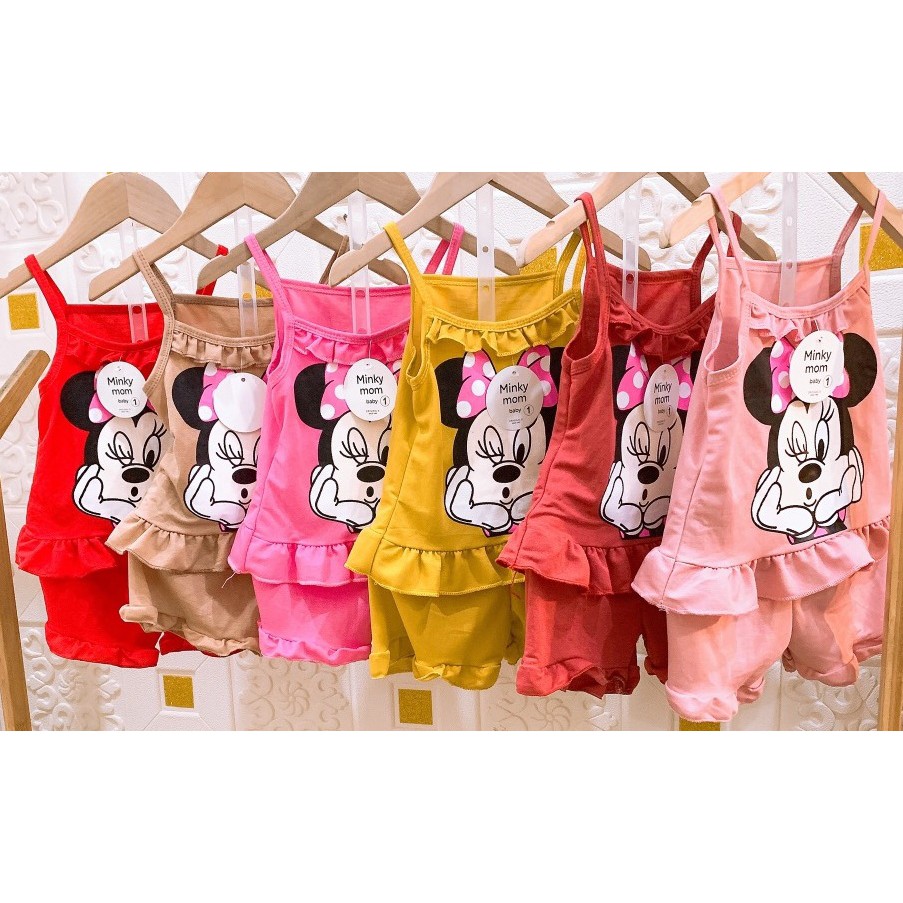 [MẸ] Bộ Micky mẹ con chất cotton đũi mát mẻ, kiểu dáng đáng yêu- bmmc