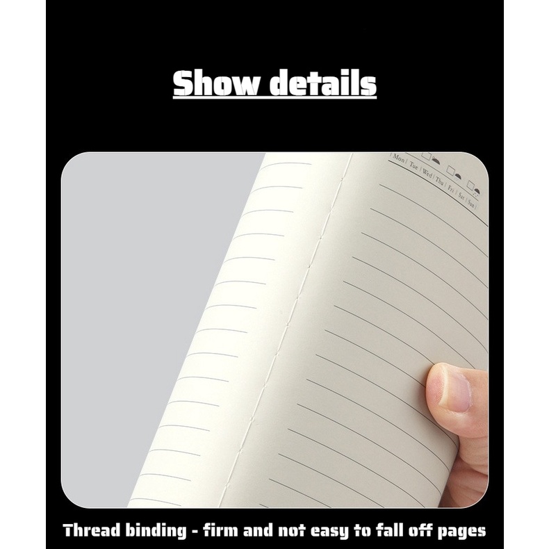 Sổ Tay Bìa Da Mềm Thiết Kế Đơn Giản Tiện Dụng Cho Học Sinh/ Văn Phòng