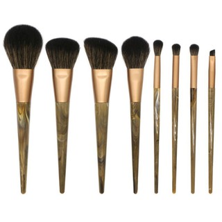 Set 8 Cọ Trang Điểm Lông Dê Cán Họa Tiết Vân Đá Cẩm Thạch
