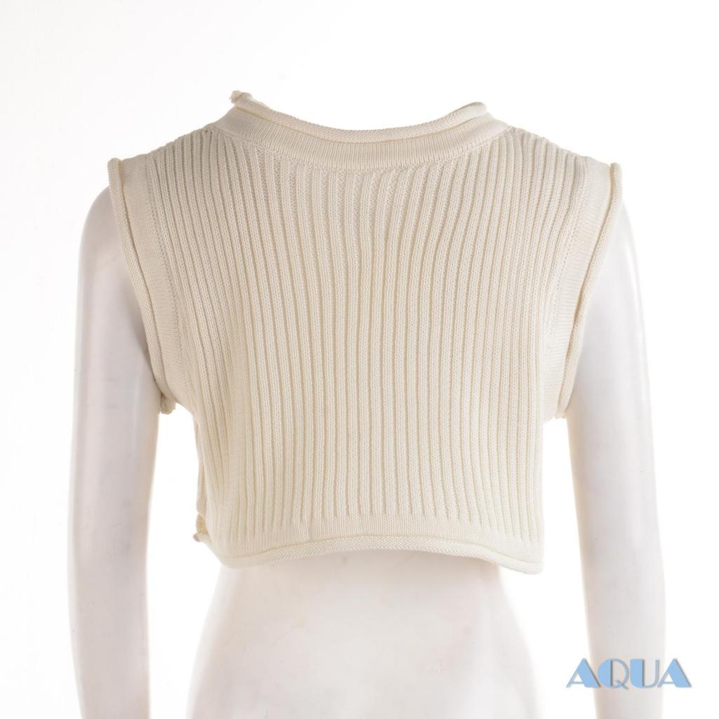 Áo Croptop Dệt Kim Sát Nách Cổ Tròn Thời Trang Cho Nữ
