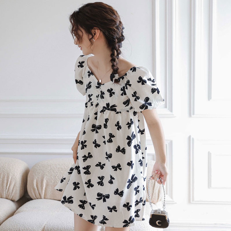 Đầm nữ XINLANYASHE thiết kế ngọt ngào mùa hè váy thiết kế tay bồng