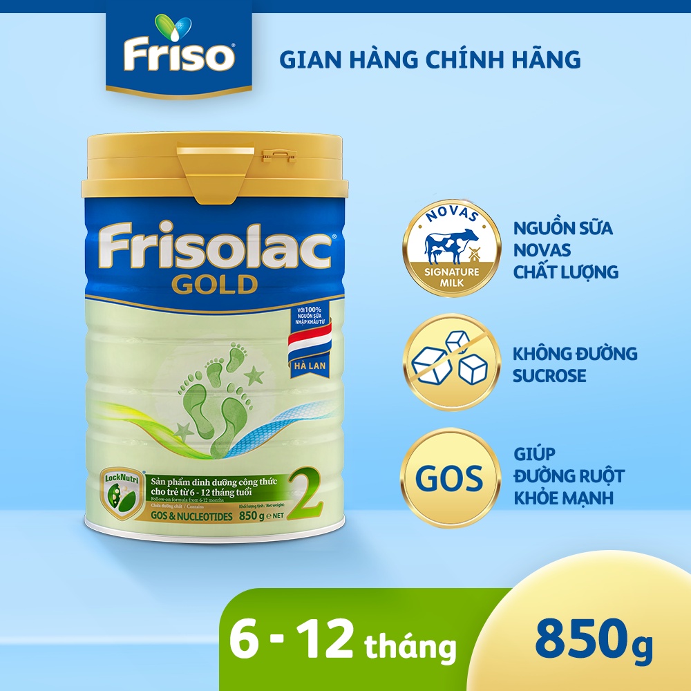 Sữa bột Frisolac Gold Số 2 850g