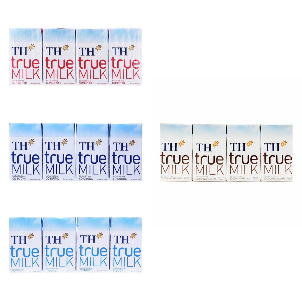 THÙNG SỮA TƯƠI TIỆT TRÙNG TH TRUE MILK 48 x 110ML