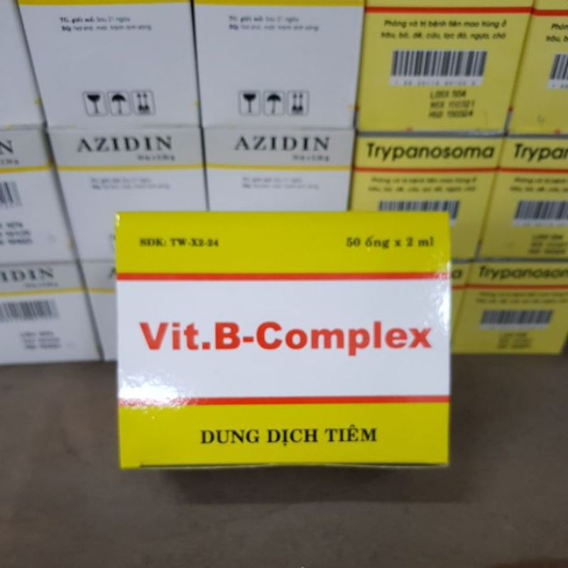 1 hôpk 50 ống 2ml vitamin bcomplex cho vật nuôi