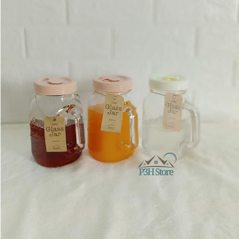 Ly thủy tinh nắp nhựa có tay cầm Lock&Lock Glass Jar dung tích 630ml LLG002 | BigBuy360 - bigbuy360.vn