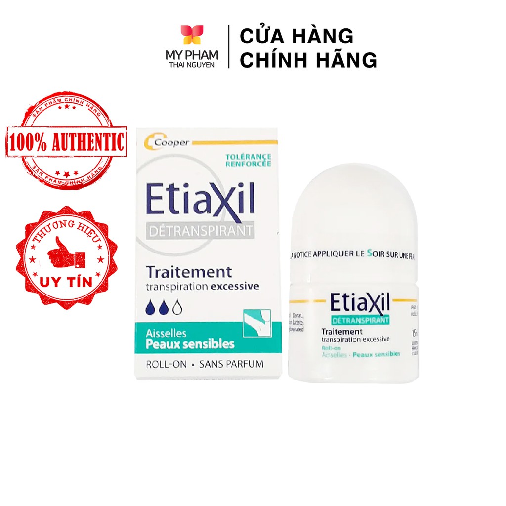 [CHÍNH HÃNG] Lăn khử mùi ETIAXIL Peaux Sensibles - Màu xanh