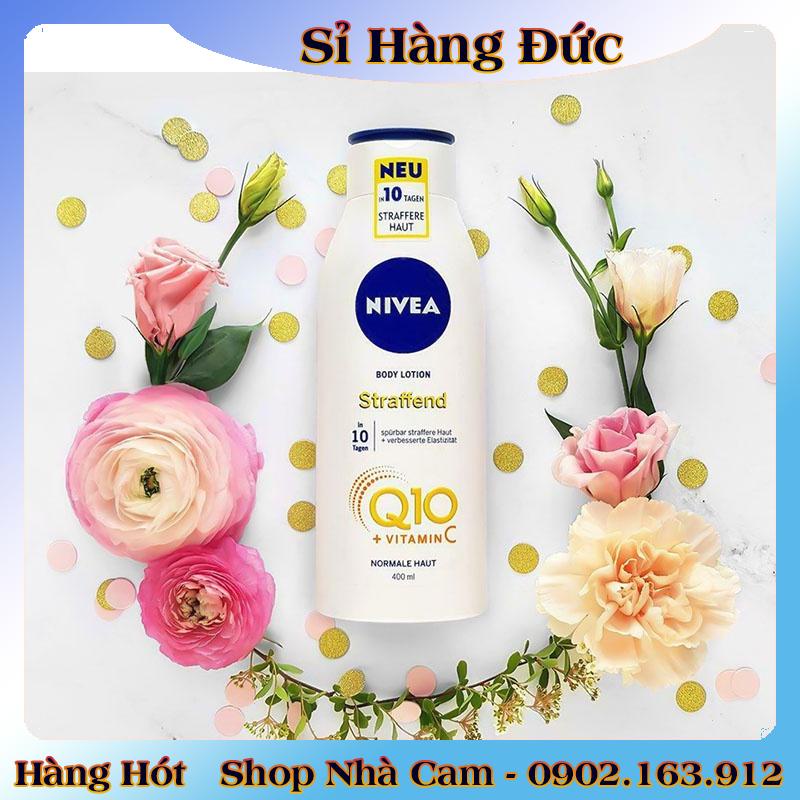 Dưỡng thể Nivea Q10 Vitamin C 400ML giúp sáng da, mềm mịn– Nội địa Đức Đủ Bill [Hot]