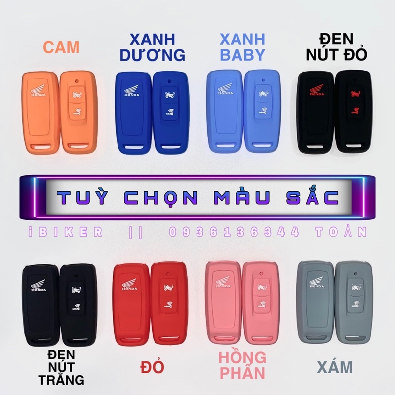 Bọc chìa khoá smartkey VISION 2021 bảo vệ remote cho xe Vision đời 2021, các dòng xe HONDA có remote tương tự