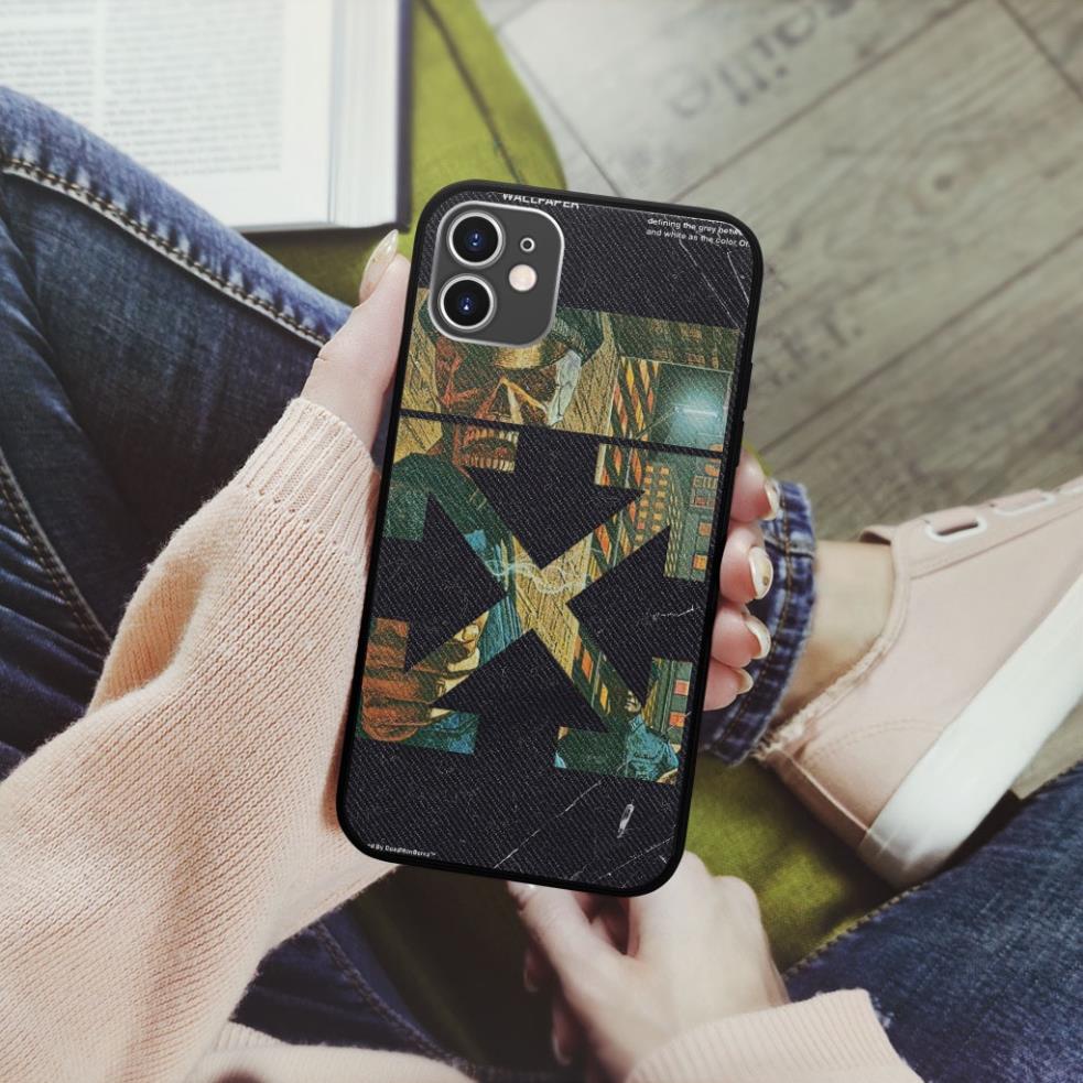 Ốp lưng OFF White SKULL police Kinh dị cho Iphone 5 6 7 8 Plus 11 12 Pro Max X Xr OFFPOD00131