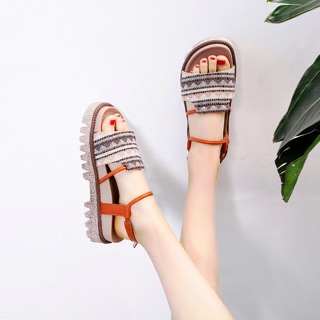 [SẴN/ẢNH THẬT] M370 Thanh lý Sandal thổ cẩm đi biển. Sandal chiến binh thổ cẩm đế 4cm