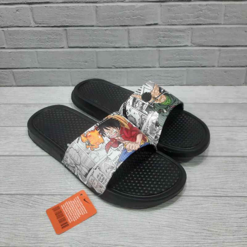 Dép Xăng Đan Nike Benassi Swoosh X One Piece Cá Tính Cho Nam Size 39-44