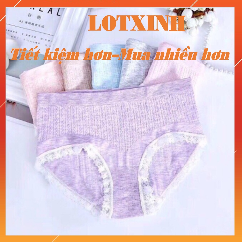 Set 3 Quần Lót Nữ Cotton Mu.i Kháng Khuẩn Xuất Nhật Loại 1 LOTNU05