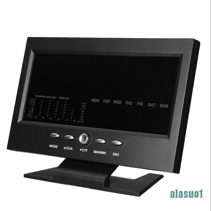 Đồng Hồ Báo Thức Điện Tử Màn Hình Lcd Hiển Thị Nhiệt Độ