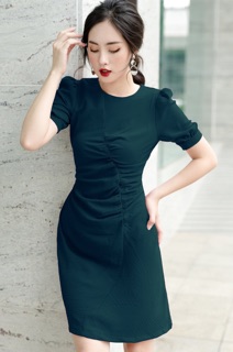 Váy tay lỡ nhún eo
