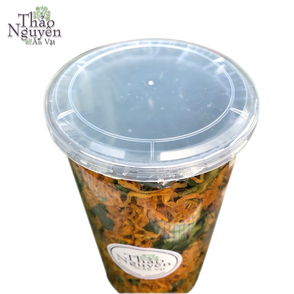 500gr Khô gà lá chanh loại cay thơm ngon đóng hộp đẹp có thể làm quà biếu Thảo Nguyên | BigBuy360 - bigbuy360.vn
