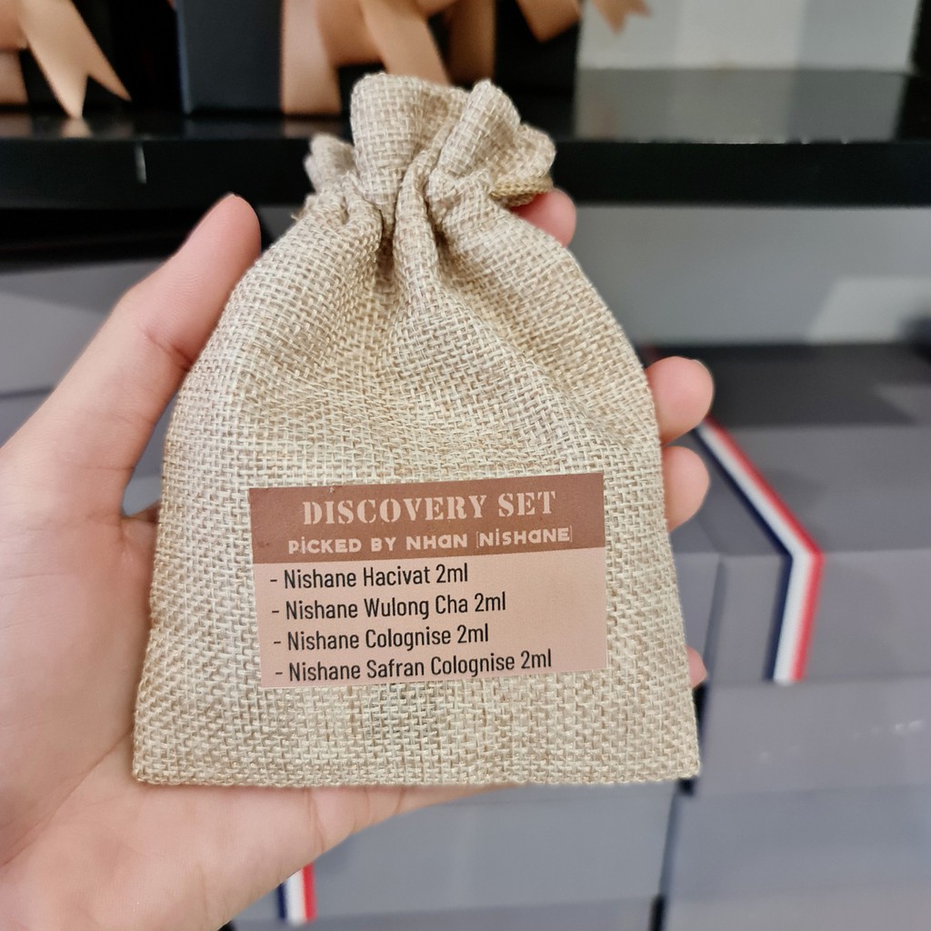 COMBO Mẫu thử nước hoa Nam Discovery SET Nishane (Hacivat 2ml + Wulong Cha 2ml + Colognise 2ml + Safran Colognise 2ml) | BigBuy360 - bigbuy360.vn