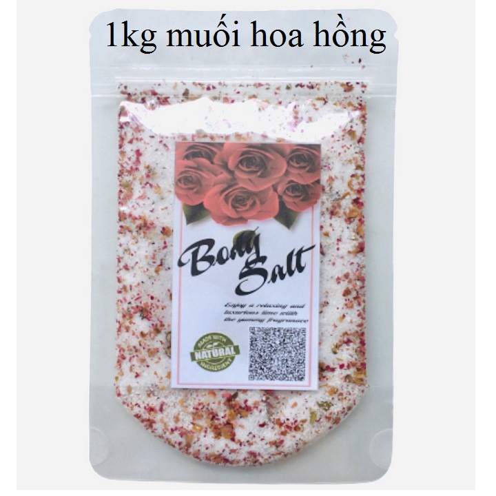 1 kg Muối Tắm Hoa Hồng Body Salt