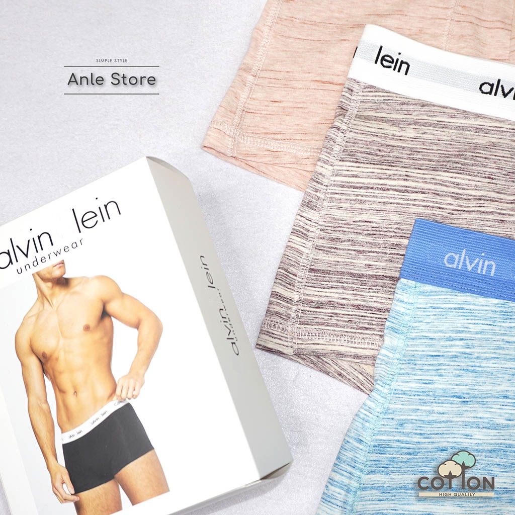 Quần lót nam BOXER Đùi hàng xuất USA Low Rise Trunk COTTON Elastane dãn 4 chiều - Quần sịp nam Kẻ Xược BXAEX