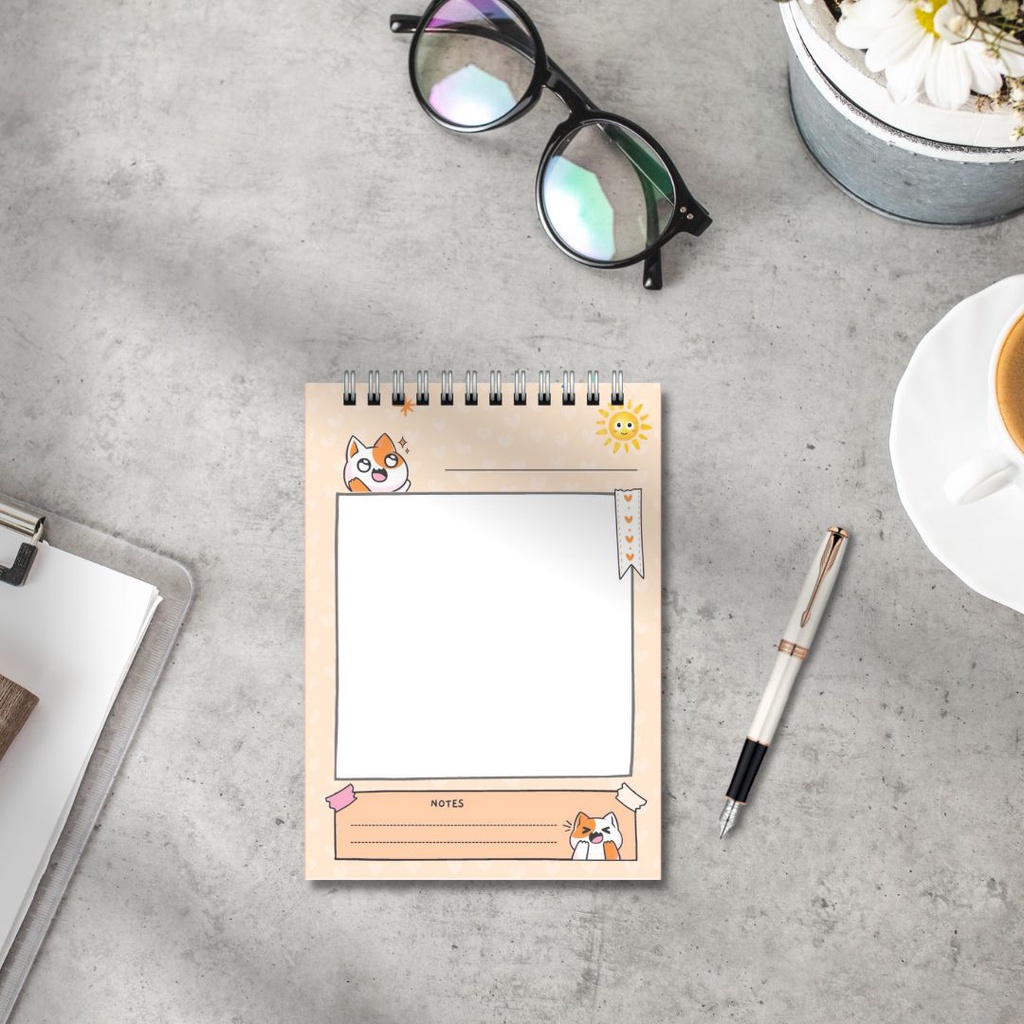 Sổ tay ghi chép từ vựng, lập kế hoạch lịch trình tiện lợi, có thể xé rời size 14.5x10cm