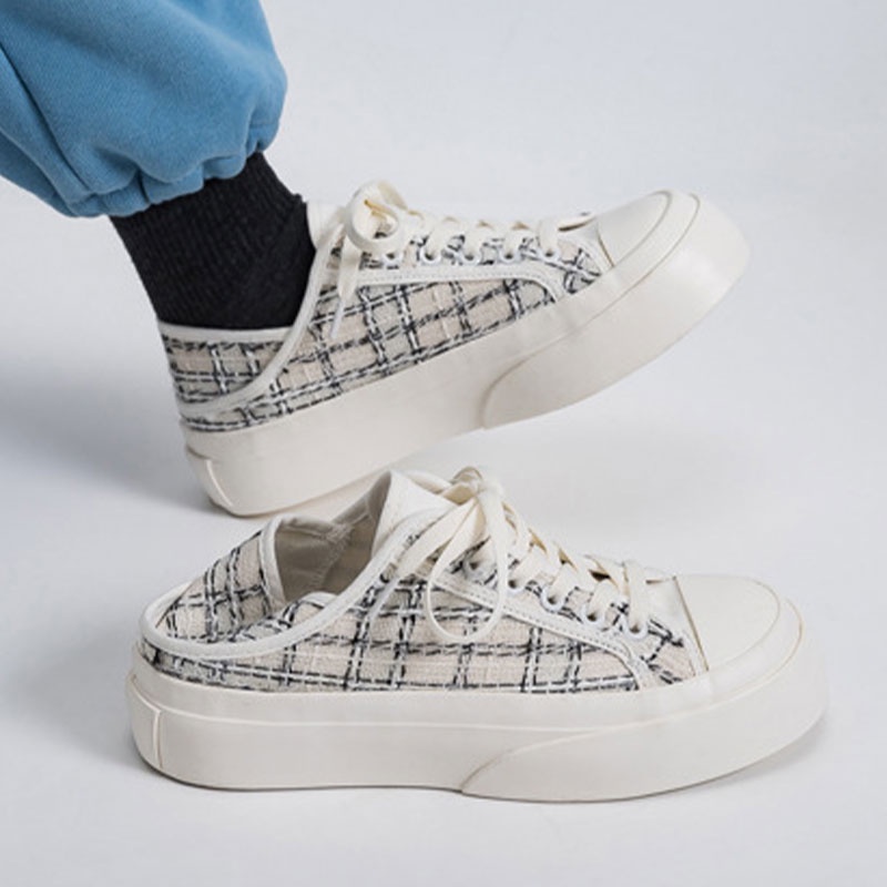 Giày Lười Canvas Đế Dày Chống Trượt Thời Trang Cho Nữ